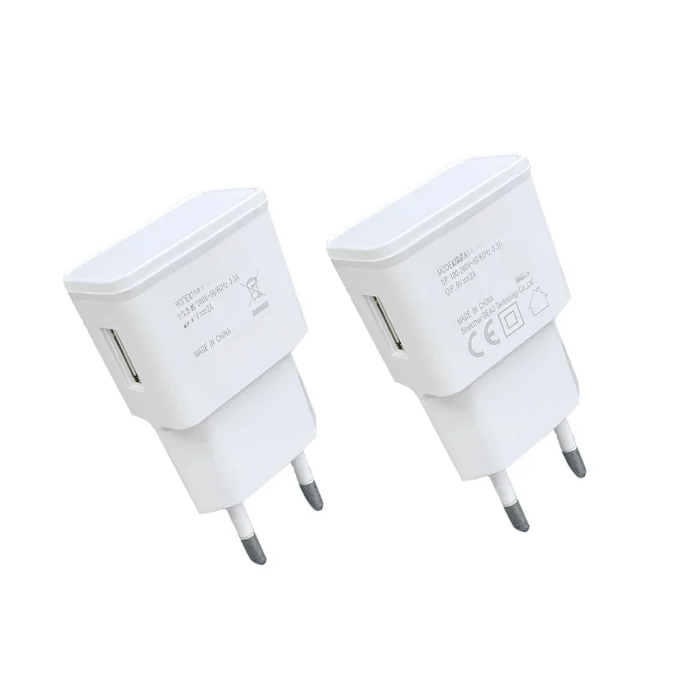 2 STUKS 10W USB-wandlader 5V 2A voedingsadapter Universele CE-gecertificeerde USB-oplader voor mobiele telefoons Compatibel met Samsung Galaxy - afbeelding 2