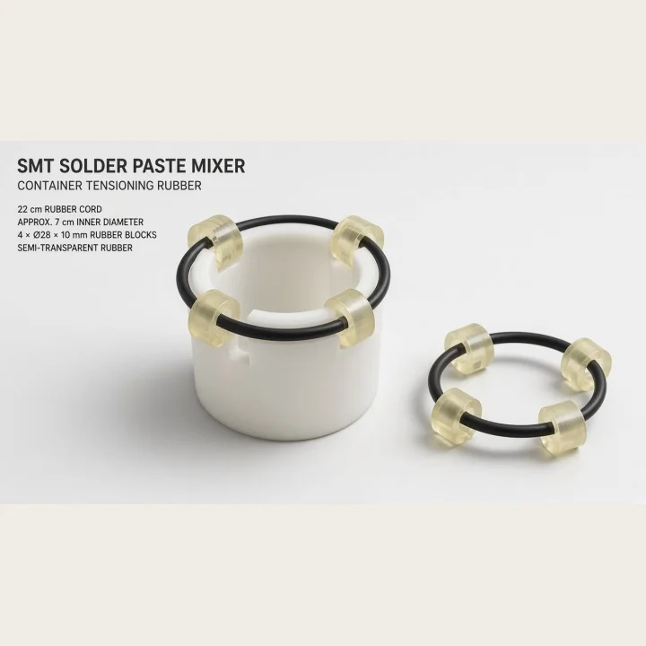 YGTITAN Solder Paste Mixer Elastic Rubber Clamp Ring Flexible Retaining Band with Cushion Blocks for SMT Mixing Equipment