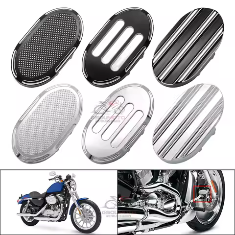 Motorcycle Brake Pedal Pad Cover Footpeg For Harley Sportster XL 883 Custom 1200 Roadster Superlow V-Rod Dyna Wide Glide Softail