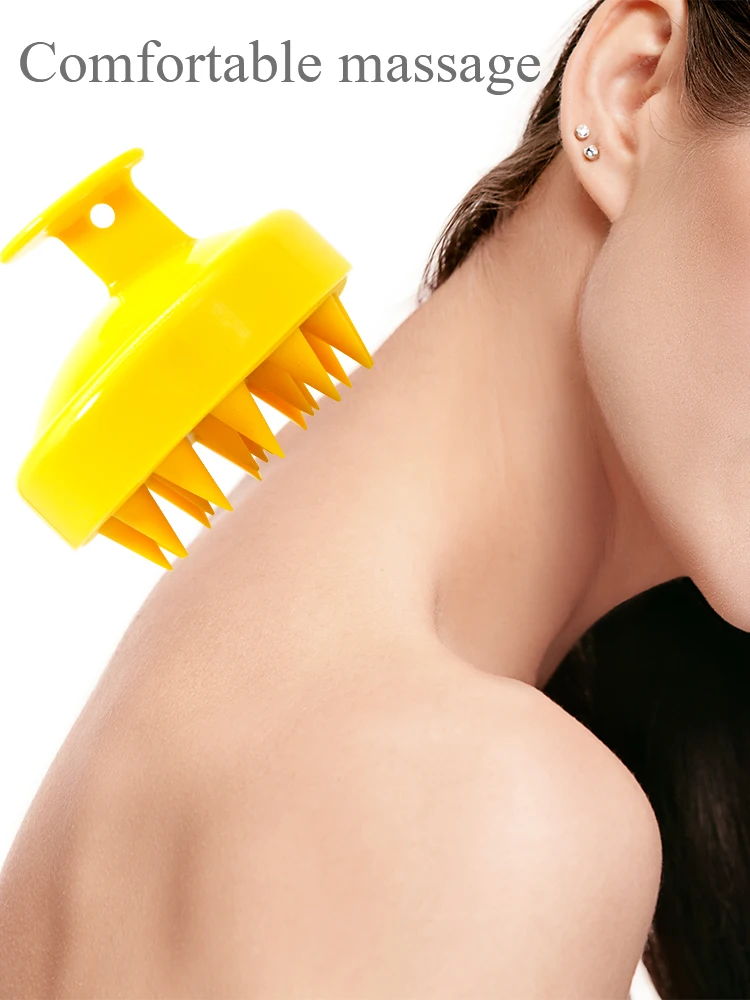Handheld Silicone Head Wash Clean Care Hair Root Itching Scalp Massage Comb Shower Brush Bath Spa Anti-Dandruff Shampoo image 3