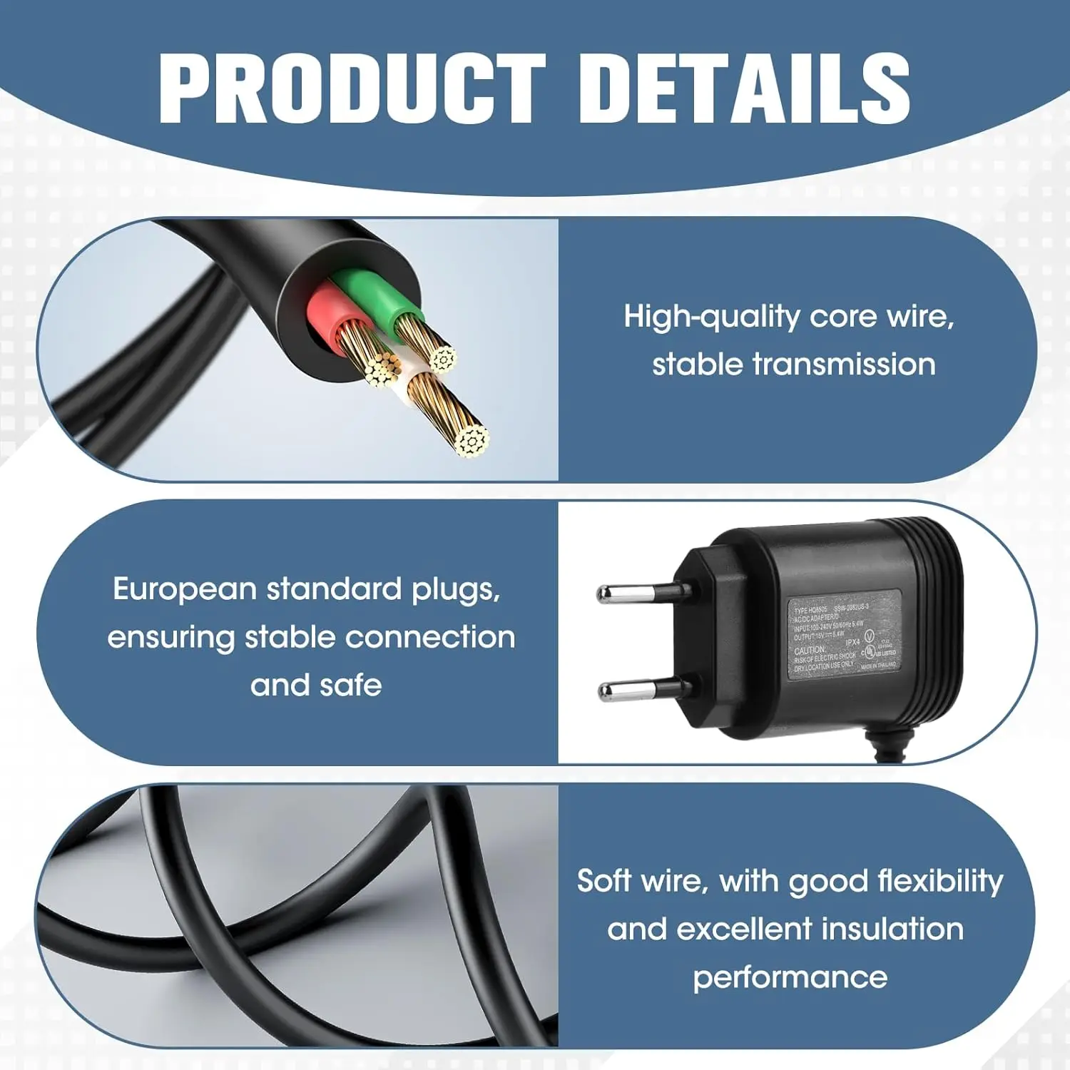 LISI 15V HQ8505 Charger Fit for Philips Norelco One Blade QP6510 QP6520 QP6530 Series 3000 5000 7000 9000 Electric Shaver image 5