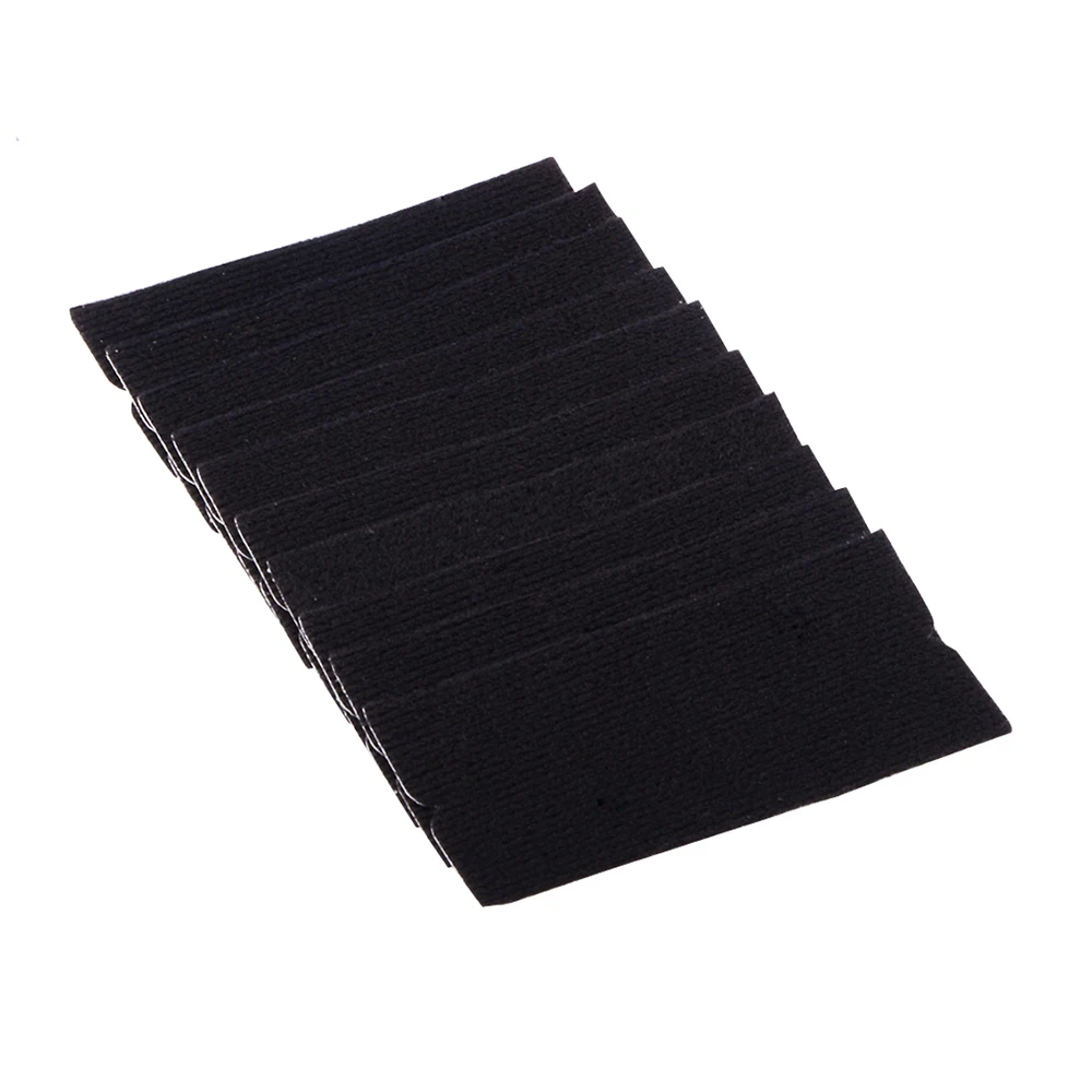 TOFAR 20pcs Black Fabric Felt Cloth for Vinyl Film Car Wrapping Squeegee Scraper Spare Felt Edge With Self Adhesive Glue 10x5cm