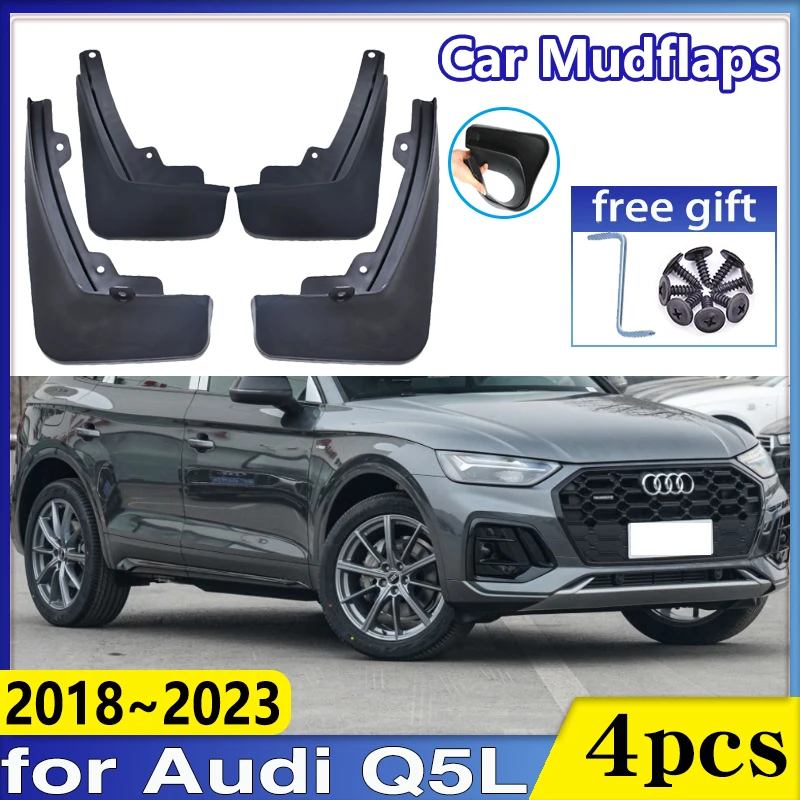 

Брызговики для Audi Q5L, аксессуары 2018, 2019, 2020, 2021, 2022, 2023, колесные крылья, краска для выпечки, брызговики, автомобильные брызговики