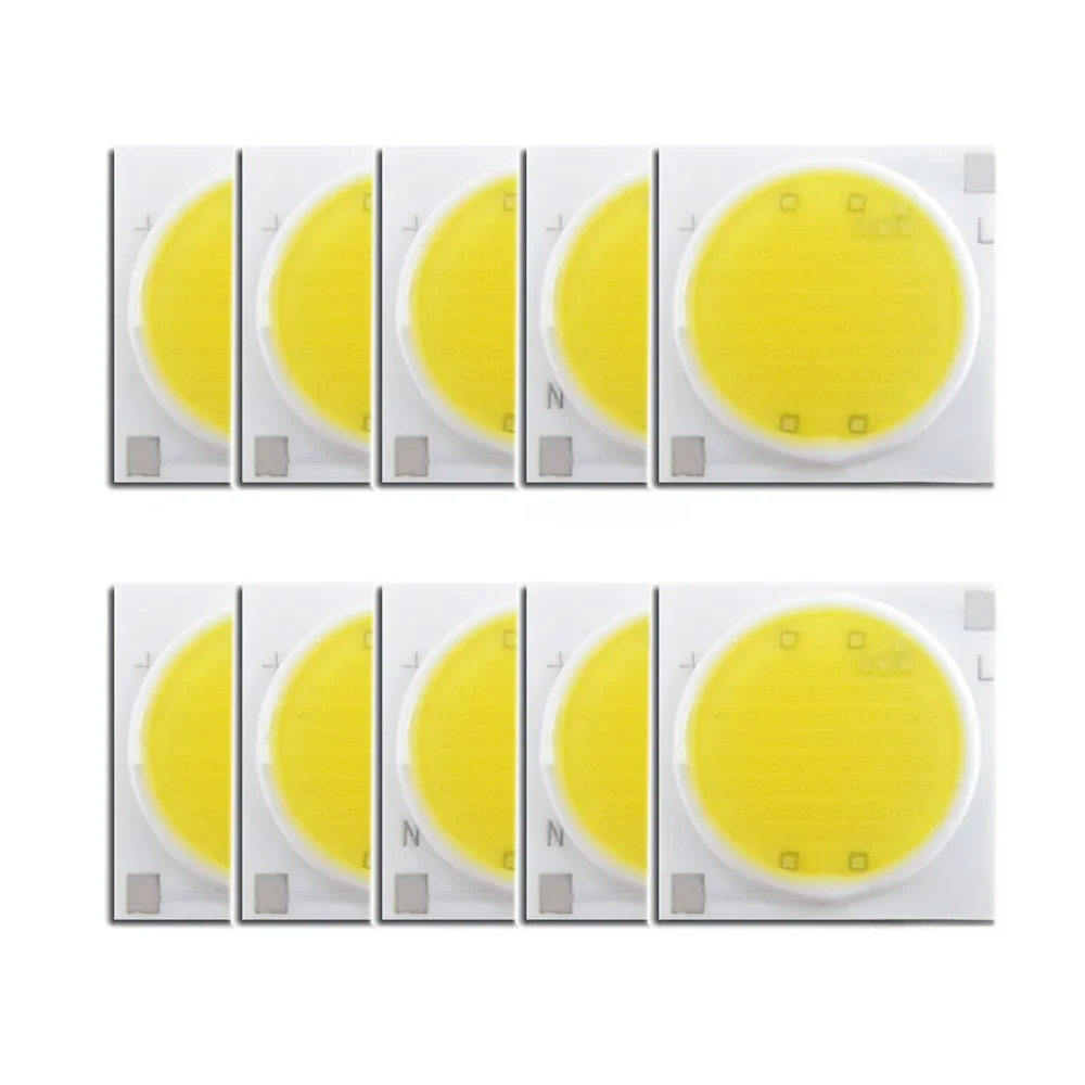 10 sztuk dużo podstawa ceramiki LED COB Chip 12w 15w 20w 30w 50w AC220V 3w 5w 7w 9w dioda LED dla Spotlight Downlight części naprawcze DIY — zdjęcie 2