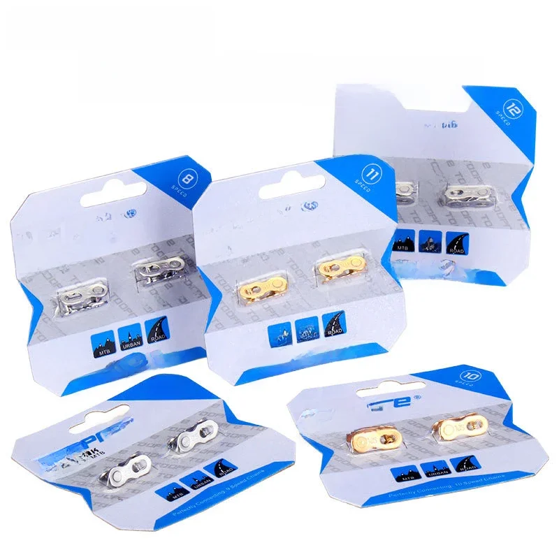 AliExpress TOOPRE 2 Pairs Toopre Mtb Chain Quick Link Power 12V 11V 10V 9V 8V Bicycle Chain Guide Lock 8 9 10 11 12 Speed Squeeze Cycling Gold