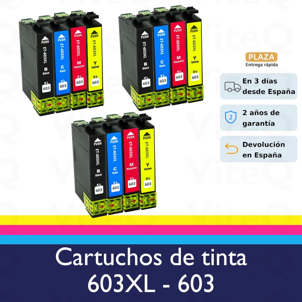 12 Pack 603XL 603 XL Ink Cartridges Compatible for Epson 603XL Xp2100 Xp2105 Xp3100 Xp4100 Xp3105 Xp4105 Xp3150 Xp2150 Xp2155 Xp3155 Xp4150 Xp4155 Wf2830 Wf2835 Wf2850 Wf2810 Wf2840 Wf2820 Wf2845 Wf2870 Printer