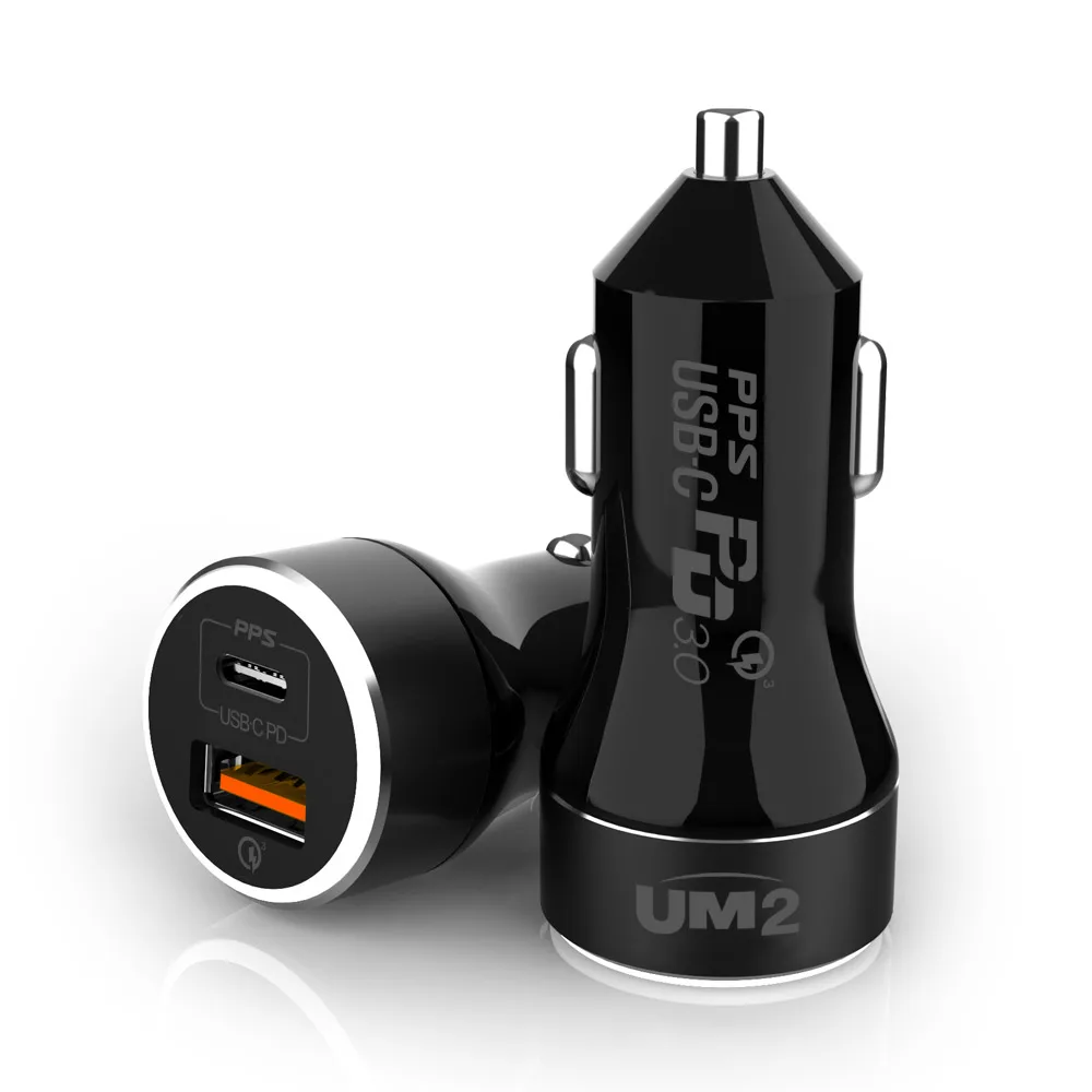 UM2 UMTO 63W Dual USB CIGER Jack Car Charger PPS 45W Support Ultra-fast Charging 2.0