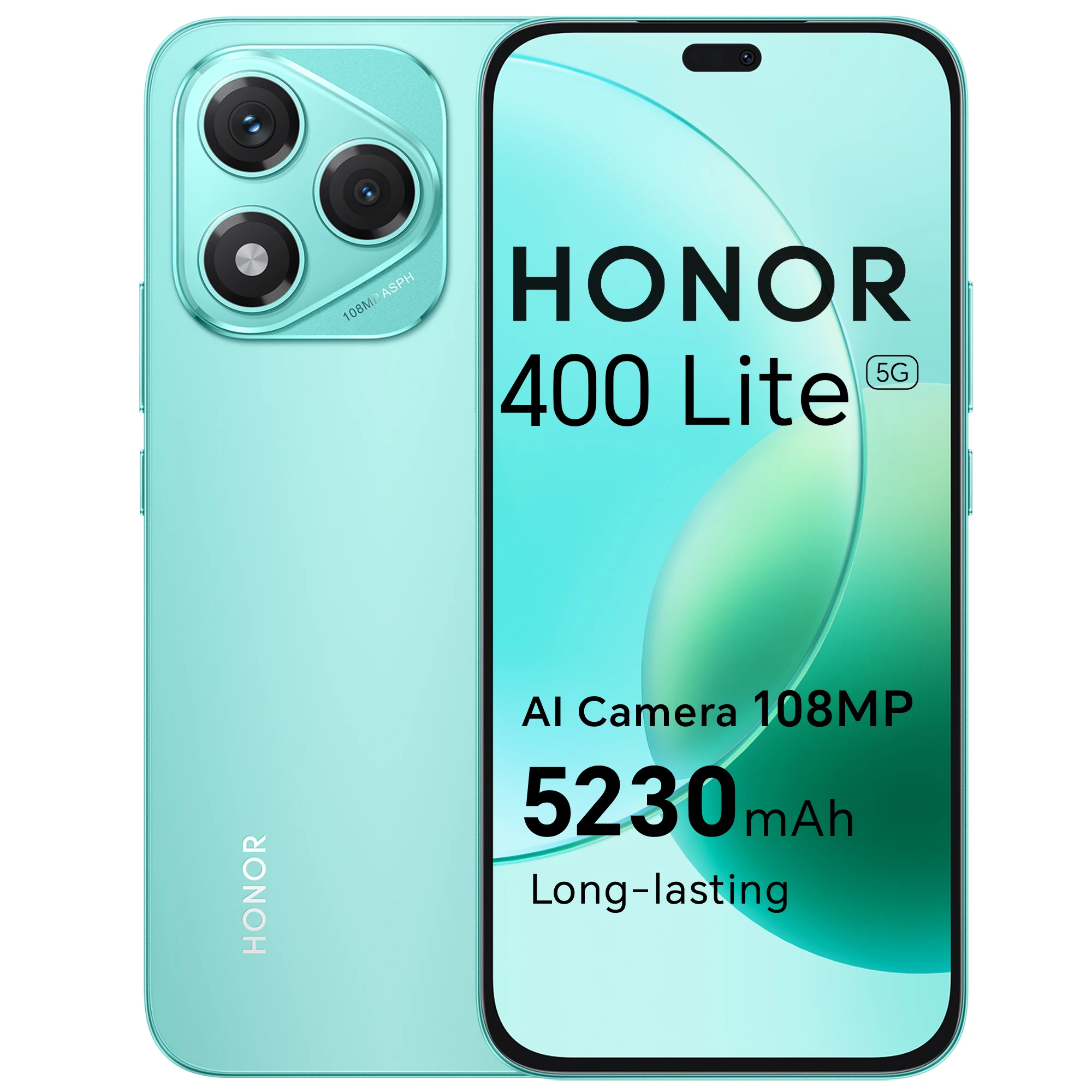 HONOR 400 Lite 5G, versión europea, smartphone 5G, cámara principal de 108MP, M…
