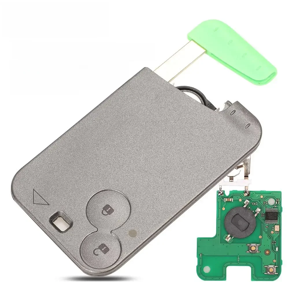 jingyuqin 5 sztuk / partia Karta inteligentna Zdalny kluczyk samochodowy do Renault Laguna Espace Velsatis PCF7947 Chip 433Mhz 2 przyciski Keyless Fob — Zdjęcie 2 z 2