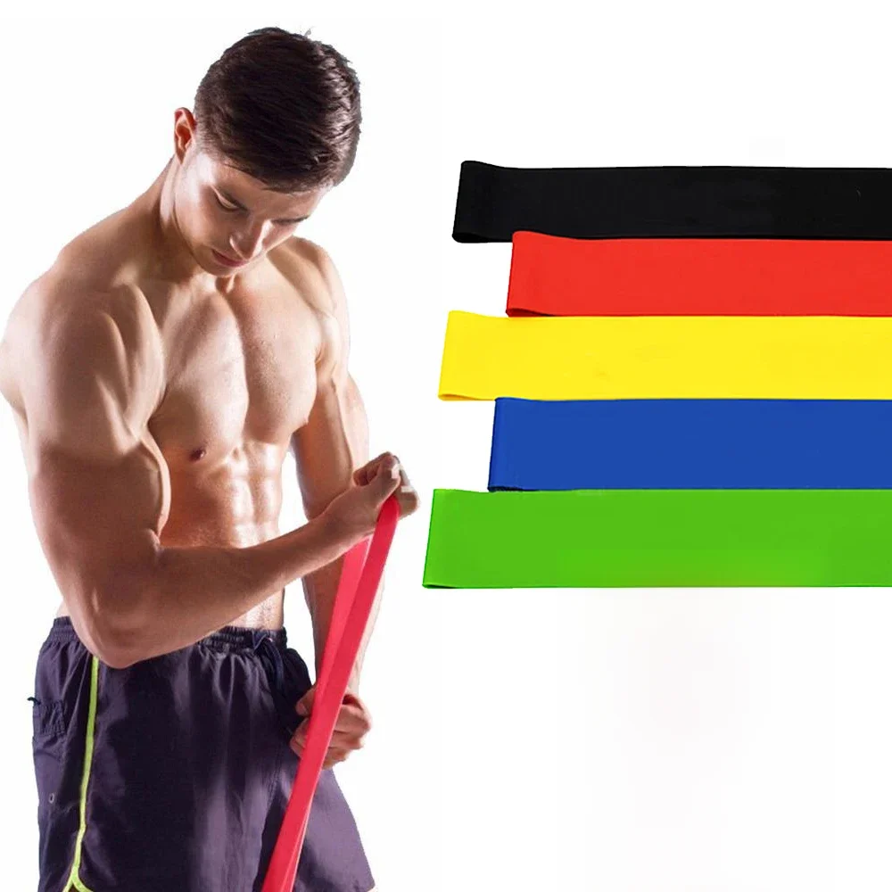 Bandas elasticas de resistencia parágrafo deportes y fitnes ejercicio en casa parágrafo deporte en
