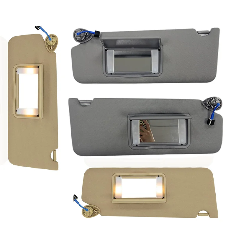 

Sun Visor for Honda Pilot 2017-2022 with Vanity Light Left Driver Right Passenger Side 83280-TG7-A12ZA Beige/Gray Car Shield