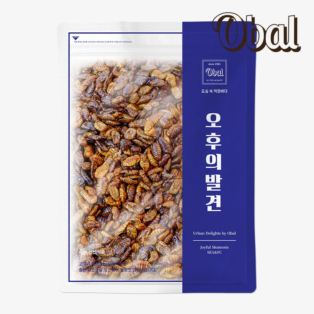 Obal frozen silkworm 1kg / food larvae / K-food