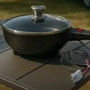 Portable Electric Hot Pot Cooker Non-Stick Mini Heating Frying Pan Multi-Function Rice Cooker Steamer Food Grade Skillet for Car view 6