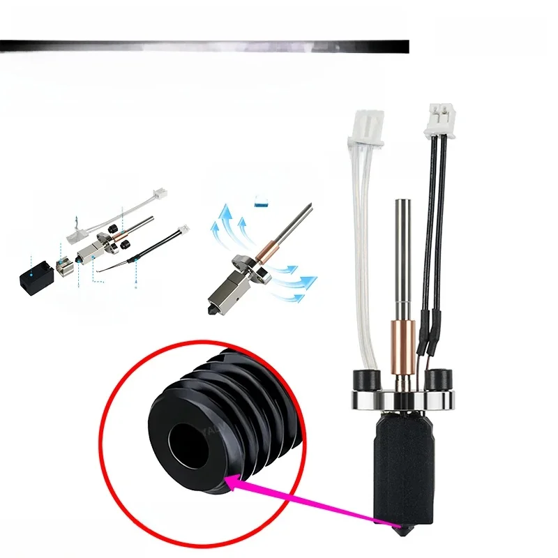Nowa aktualizacja Hotend dla Creality K1C/K1 MAX hotend wymienna dysza mosiądz twardy dla K1 SE zestaw hotend drukarki 3D — zdjęcie produktu 7