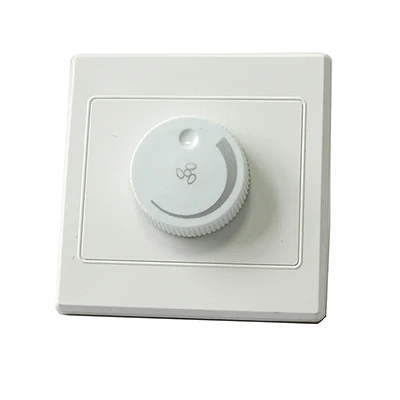 86mm Ceiling Fan Adjustment Stepless Speed Controller Wall Switch 220V 10A for 15-300W Dimmer