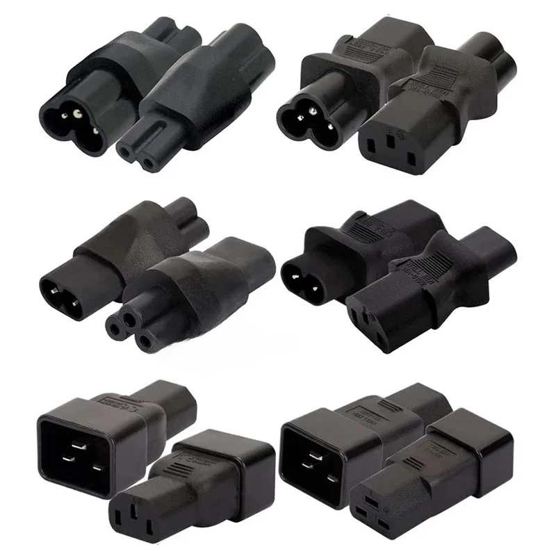 1 pièces noir 6A 10A 16A IEC320 C15 C13 C14 à C19 C20 C21 C5 C6 C9 C7 C8 convertir connecteur électrique UPS PDU prise ca adaptateur prise