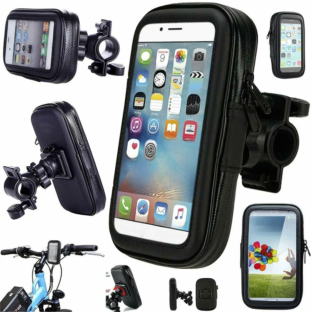 AliExpress Durable Scooter Bicycle Motorcycle Phone Holder Cellphone Bag Bike Mount Waterproof Phone Case For