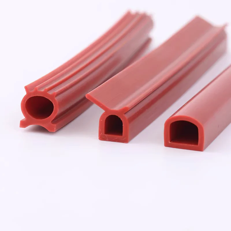 Custom Silicone Extrusion Profiles,High-Temperature, Waterproof Seals for Rotary Oven Automotive Electronics Weatherstrip