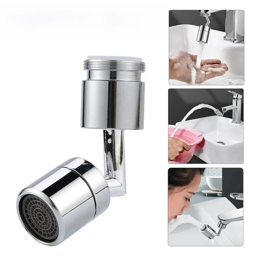 Tête de pulvérisation de robinet rotative 720, aérateur, anti-éclaboussures, économie d'eau, tête de robinet en plastique, adaptateur d'extension de robinet de lavabo