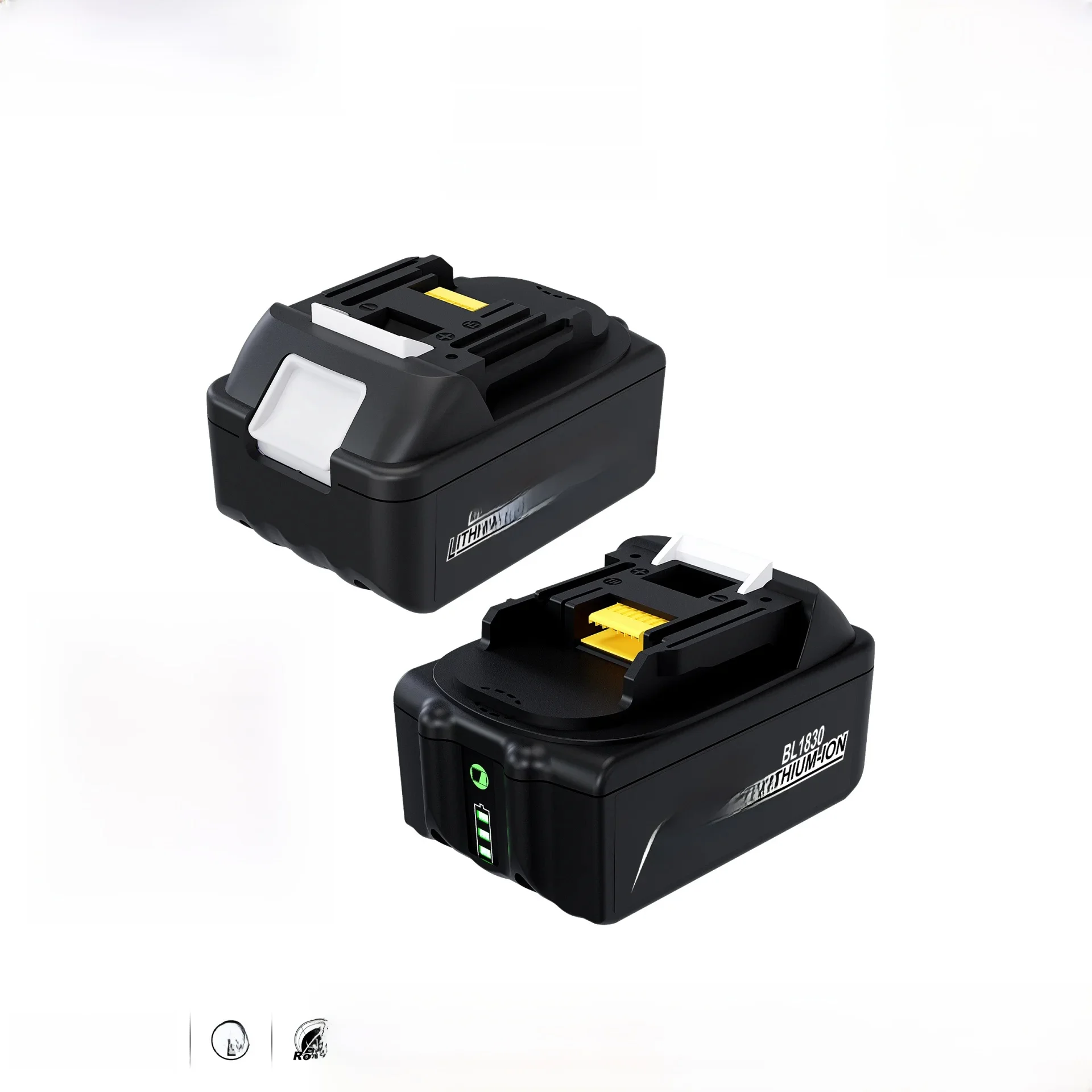 Für Makita 18V 6,0Ah Akku, geeignet für Makita BL1840 BL1830 BL1830B BL1830B BL1850B Elektrowerkzeug Akku