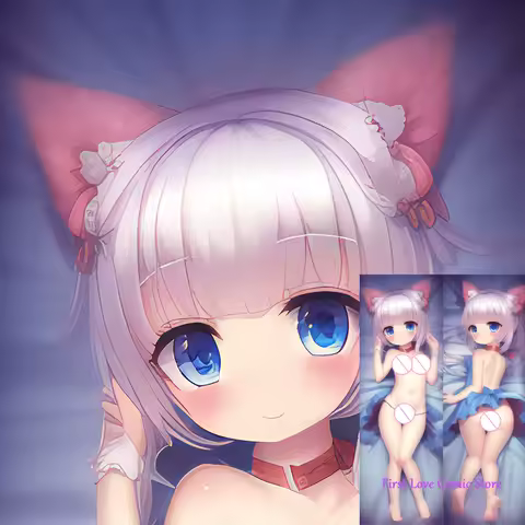 Anime Young Girl Loli Body Pillow Dakimakura Pillow Case Otaku Waifu Bedding Hugging Body Throw 2-sided Print Pillow Cover