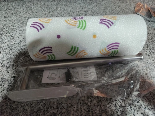 Kitchen Paper Towel Holder Adhesive Tissue Hanger Toilet Roll Paper Dispenser Cabinet Storage Napkin Rack Bathroom Accessories photo review