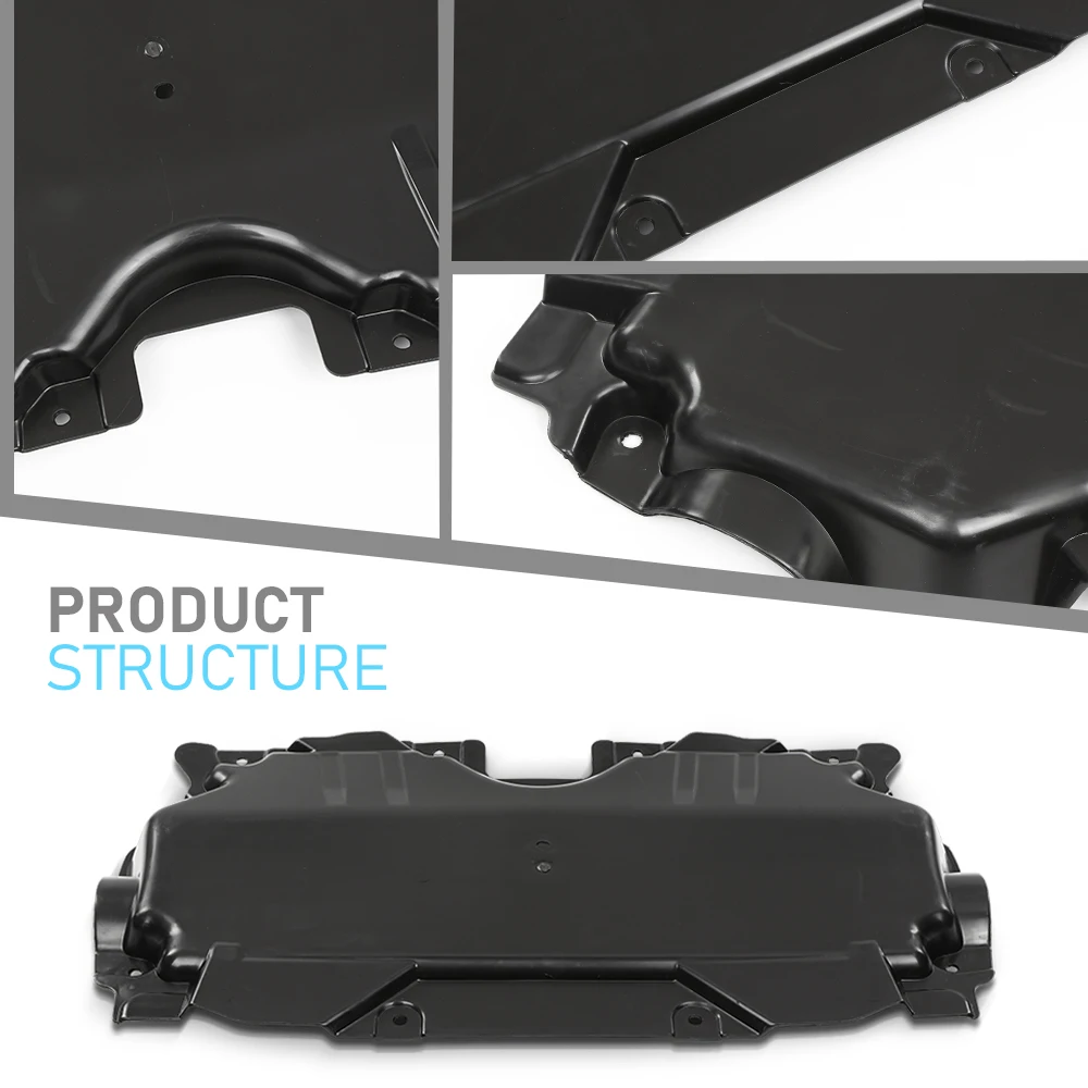 Osłona pod silnik tylna dolna nowa pasuje do Mercedes-Benz 2015-2022 Mb1228186 Mb1228186 czarna osłona przeciwbłotna pod silnik wytrzymała