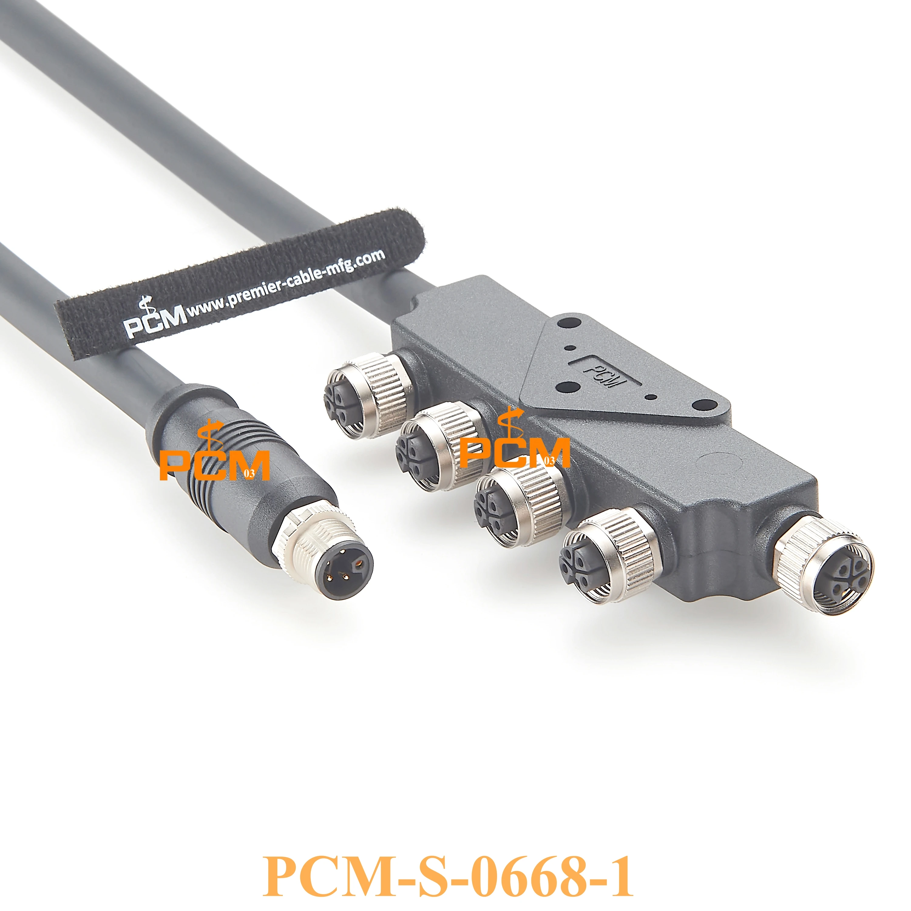 Waterproof M12 L Coding Cable Connector Junction Box IP67 5Pin (4+PE) Male Female Connection Wire Profinet Switch Shielded Line