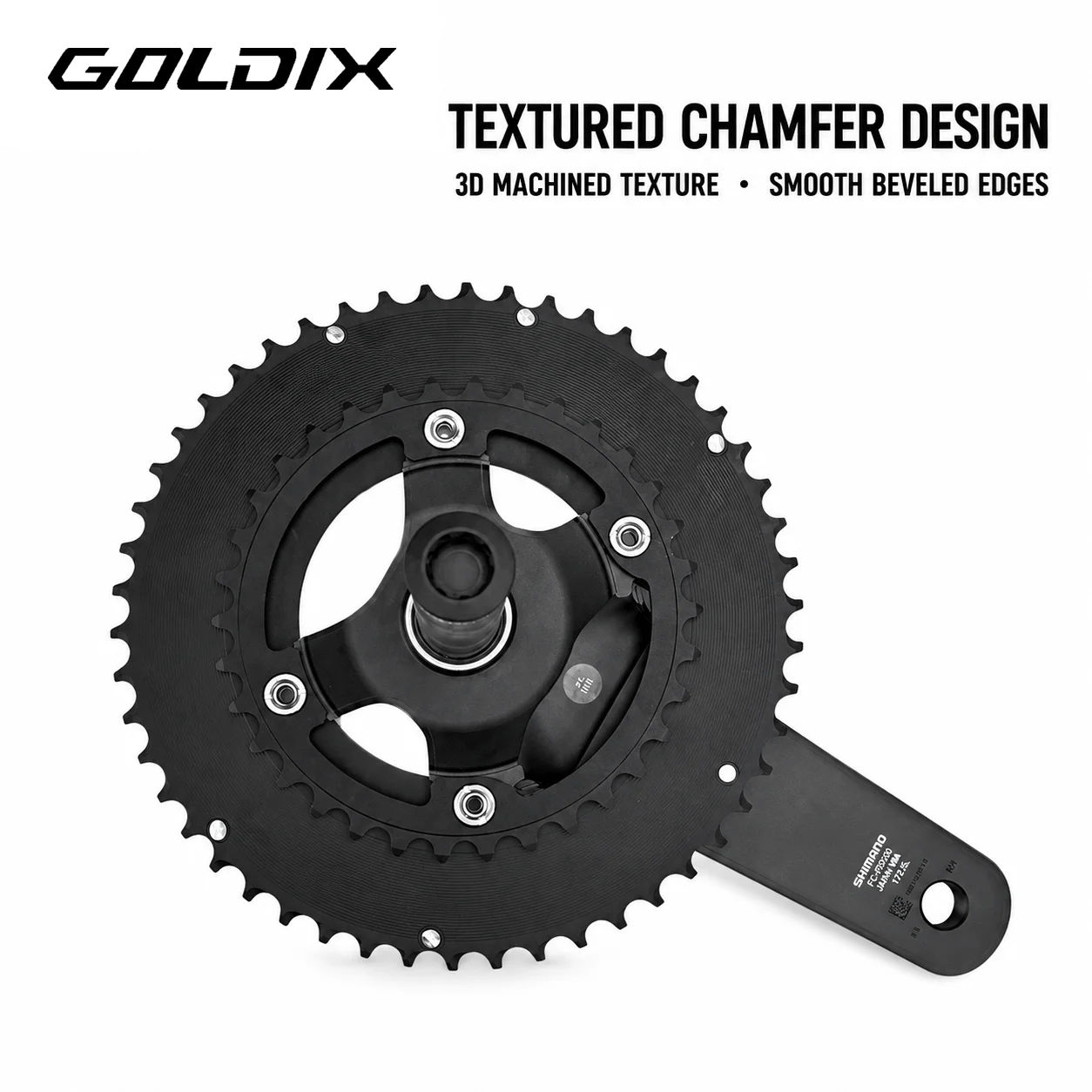 GOLDIX 110BCD 2X Double Chainring AERO Sprocket for SHIAMNO DURA-ACE R9200 ULTEGRA R8100 105 R7100 11S 12S 110BC 4BOLT Chainring