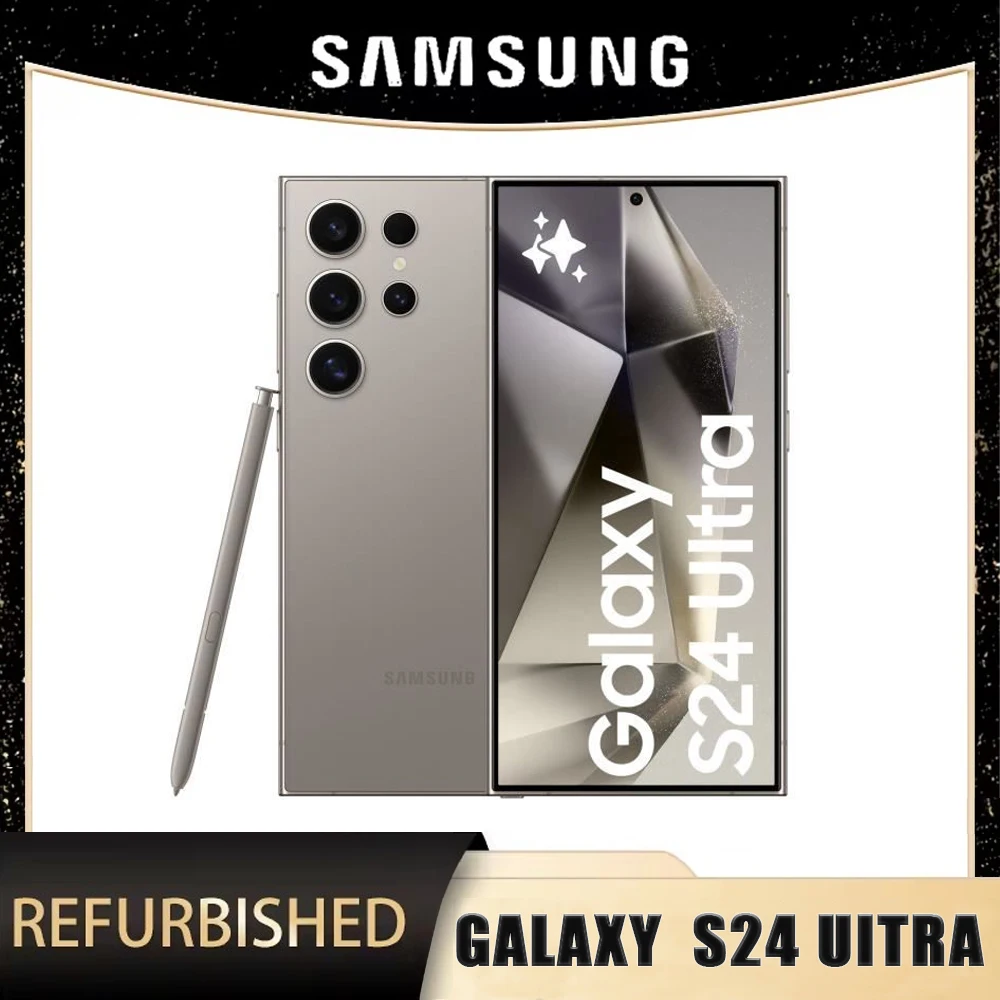 Samsung Galaxy S24 Ultra 5G Refurbished, 6.8 Inch, 12G+256G, NFC, Octa Core, Excellent Condition, Professional Certificate Samsung Galaxy S24 Ultra 5G Refurbished, 6.8 Inch, 12G+256G, NFC, Octa Core, Excellent Condition, Professional Certificate