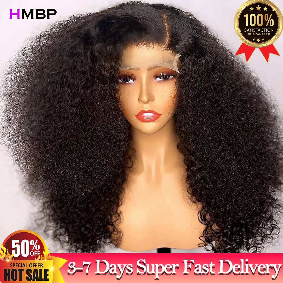 

360 Glueless Full Lace Wig Kinky Curly Human Hair Wig 13x4/13x6 HD Lace Frontal Wigs For Women Brazilian Preplucked 250 Density