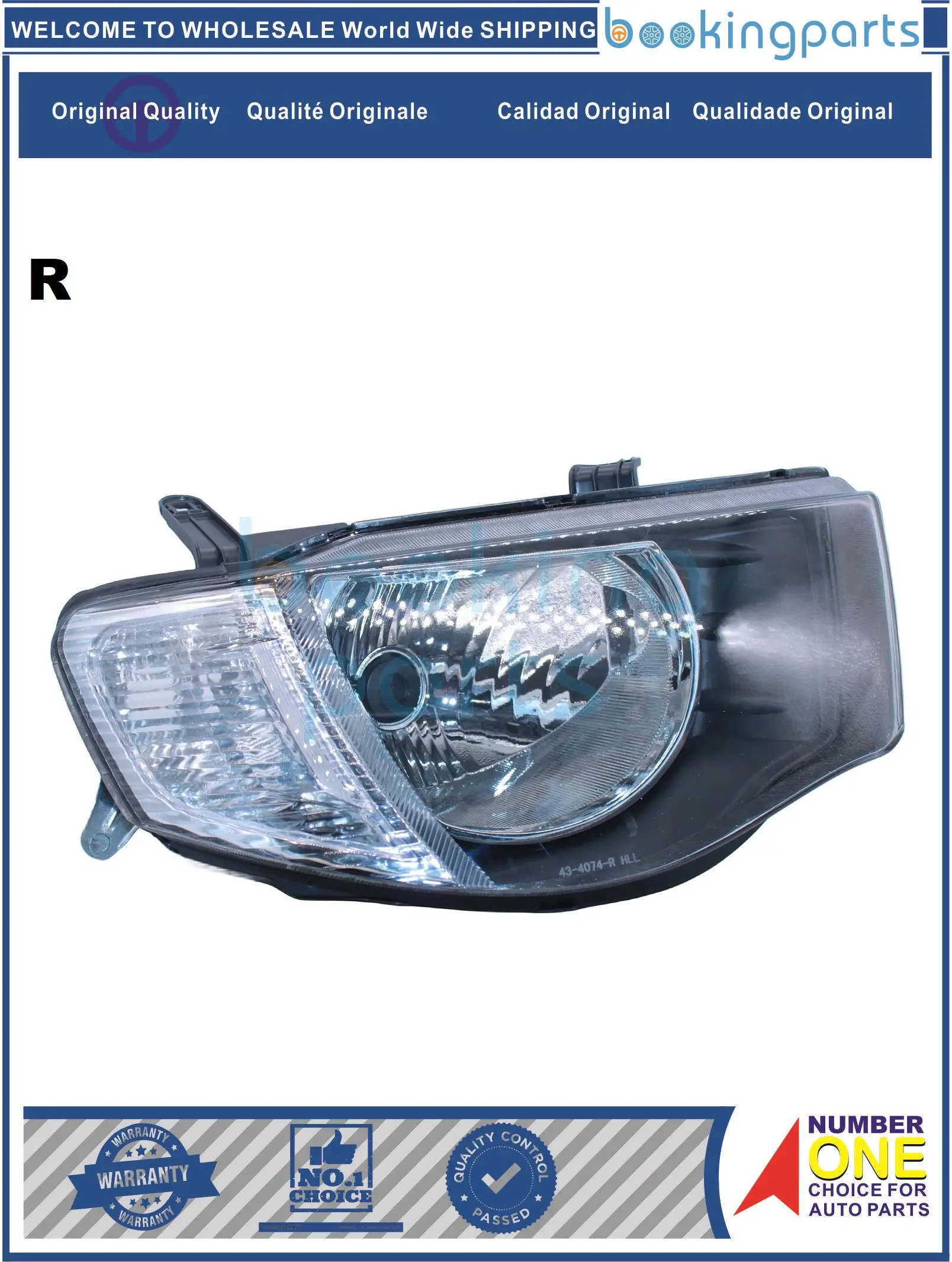 

HEA37911(R/WHITE), Headlamp For MITSUBISHI L200 05 [TWIN CAB CLEAR]