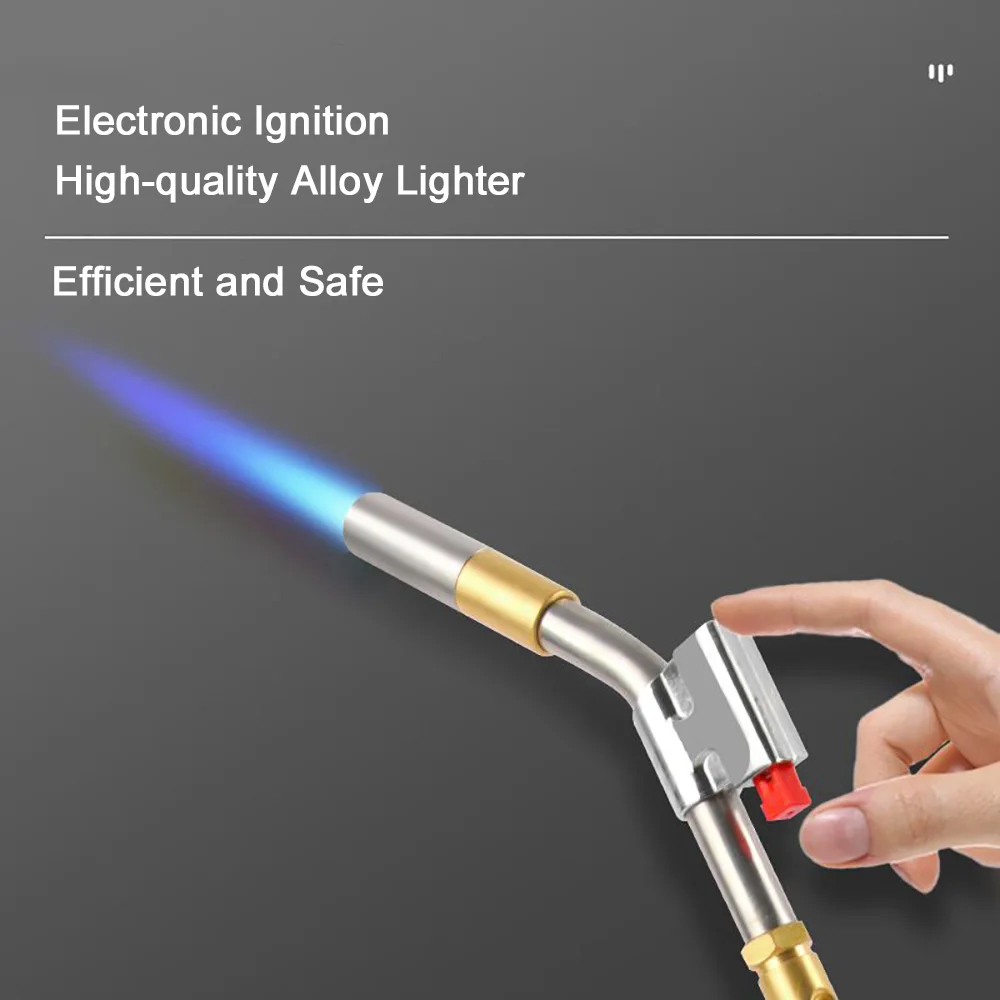 Imagem -04 - Propano Aquecimento Soldagem Pistola com Ignição Eletrônica Mapp Tocha Flame Brazing Tool 1.5m Mangueira 3600 ° f