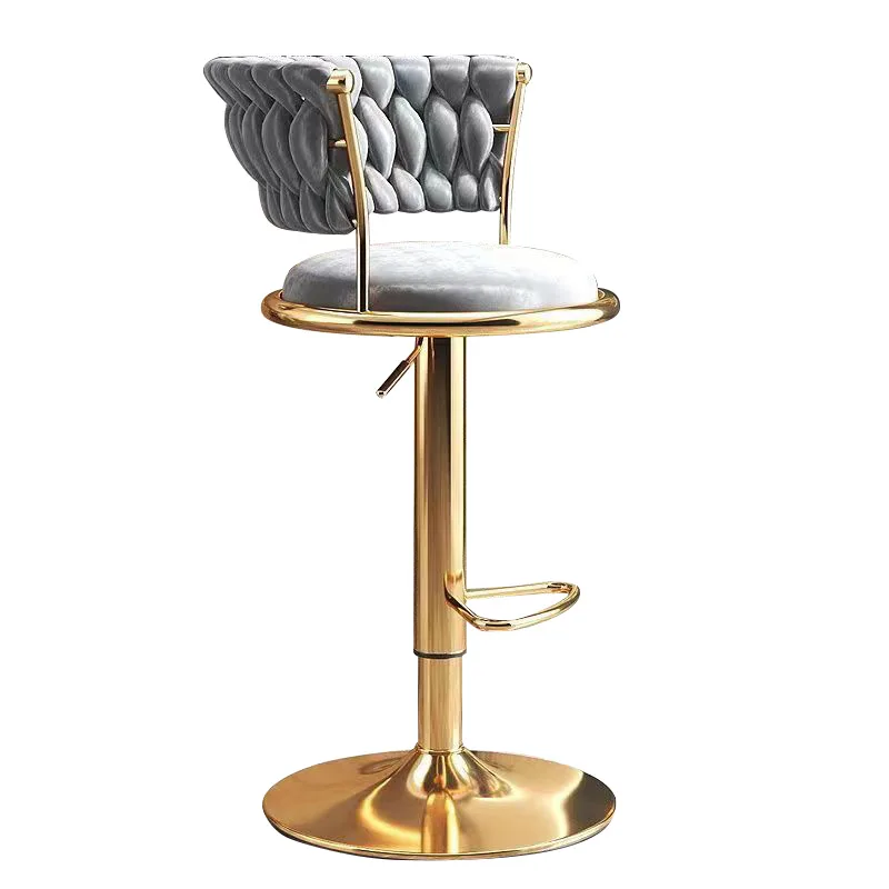 [Hot-New] P4 Lichte Luxe Rugleuning Modieuze High-End Home Bar Stoel Plus Hoogte Kruk Ergonomische Liftable 3d Lumbale Ondersteuning