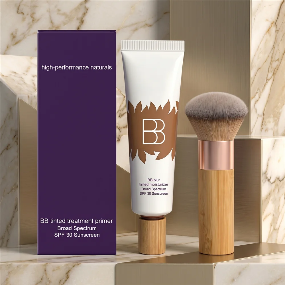 Conjunto de BB Cream com Primer de Maquiagem, Corretivo e Base, Leve, Hidratante, de Longa Duração, Maquiagem Profissional para o Rosto