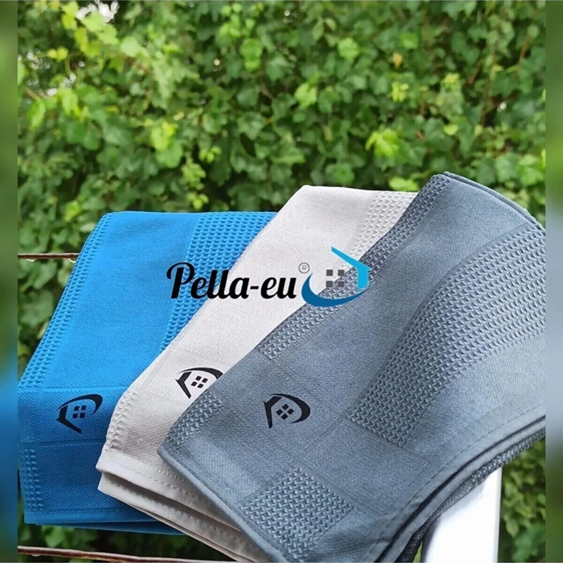 Pella Eu 3 PCs Microfiber Kitchen Cleaning Cloth 40x60 cm Auto Cleaning Glass Drying Cloth Bathroom General Cleaning cloth