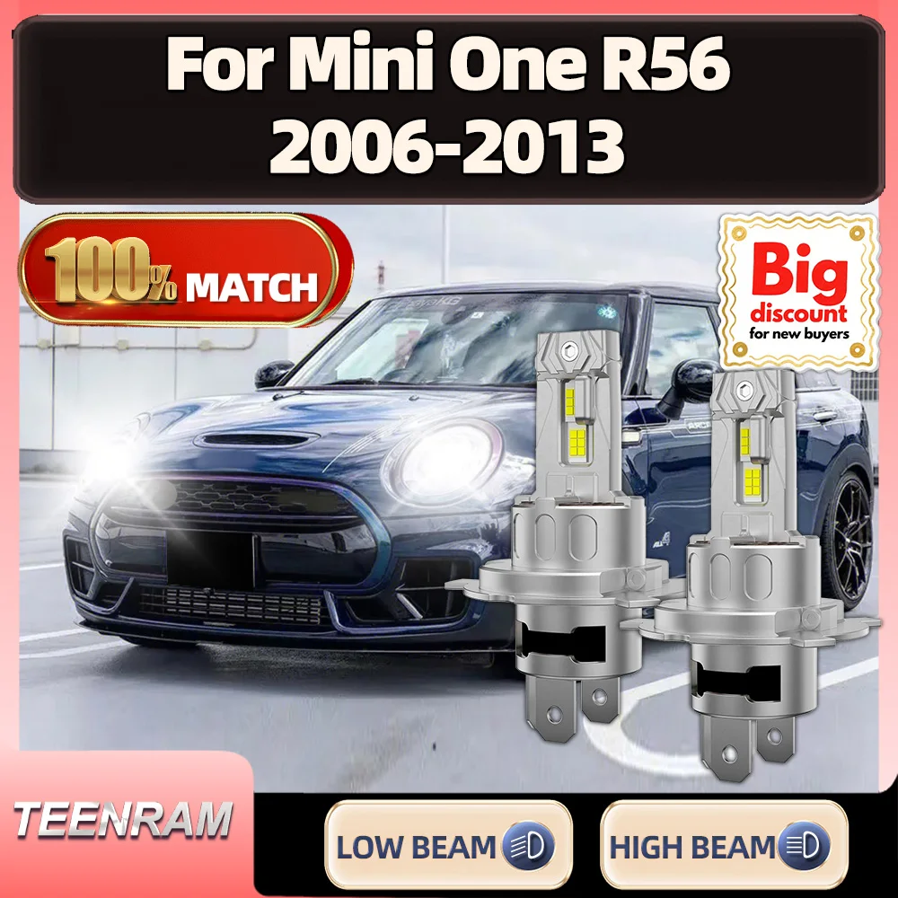 

TEENRAM For Renault Fluence 2011 2012 2013 2014 2015 2016 2PCS Car LED Headlight Ampoule 60000LM Headlamp Bulb 250W High Quality