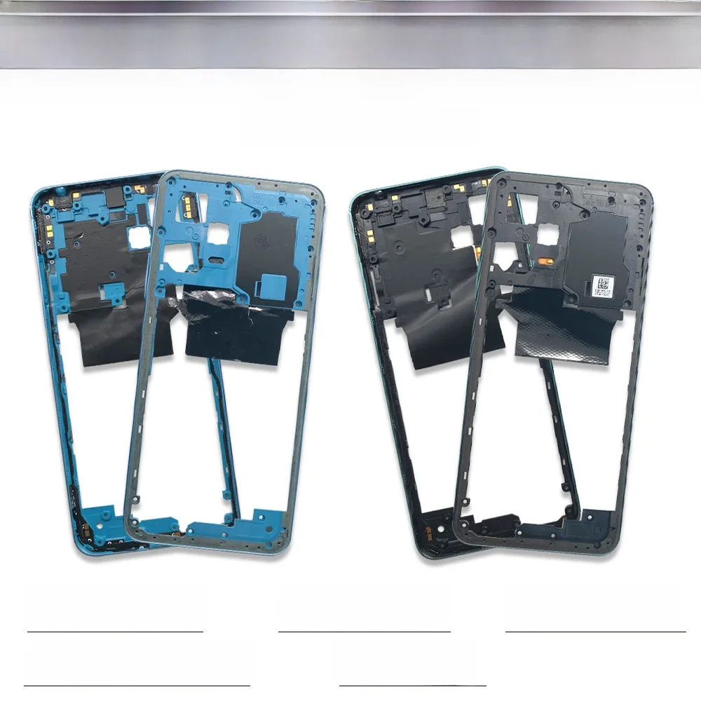 Nouveau cadre central pour Xiaomi Redmi Note 12S 12 4G 5G, avec bouton latéral de Volume, boîtier avant, lunette centrale, pièces de coque de châssis