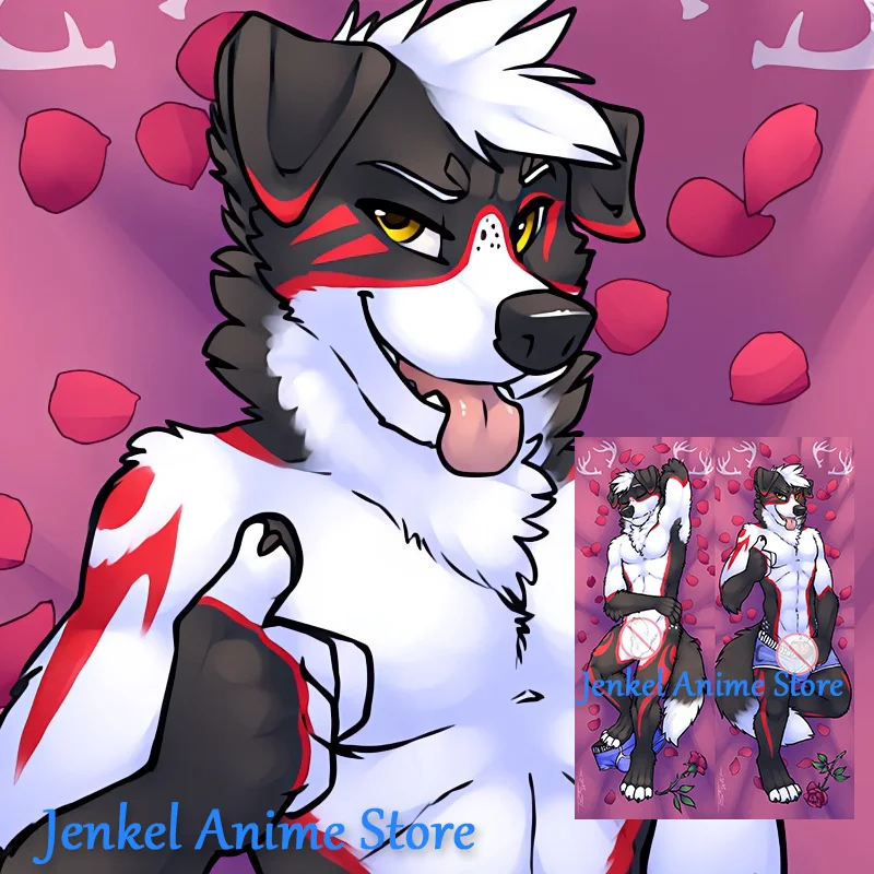 

Dakimakura Didge the Dog Axton Anime Pillowcase Life Size Double Sided Print Body Pillow Cover