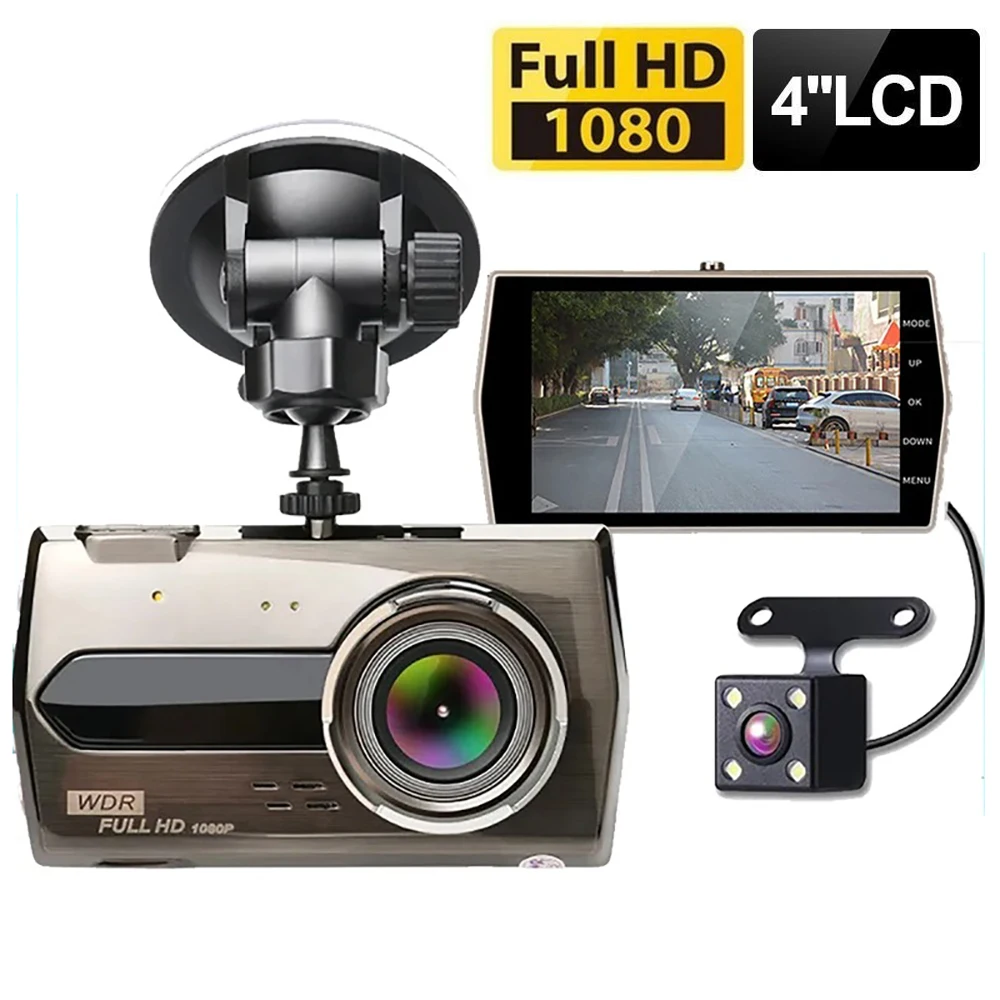 Car DVR Dash Cam 1080P FHD Car Video Recorder Car Accessories Auto Dashcam Vehicle Black Box Rear View Car Camera Registrator