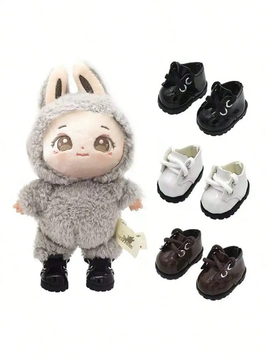 

Набор стоячей обуви для куклы labubu 15-17 см с короткими дождевыми сапогами, мини-кукла, игрушечные аксессуары для коллекционных фигурок