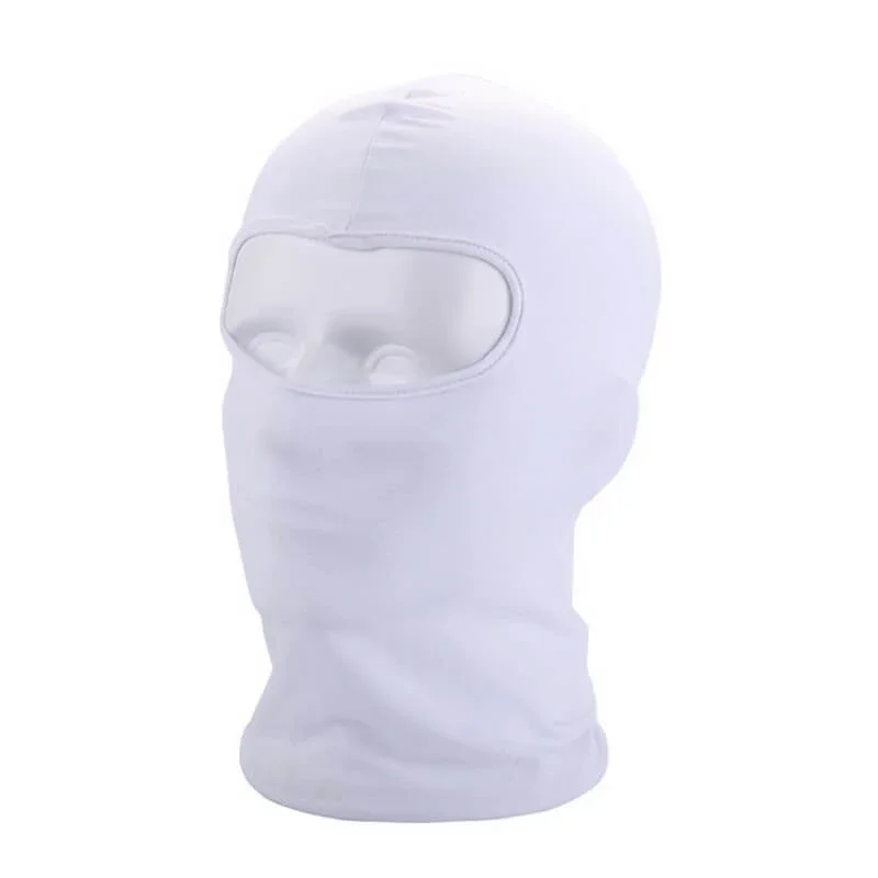 AliExpress MiLESEEY Outdoor Full Face Mask Spandex Balaclava Thin Motorcycle Cycling Ski CS Mask white