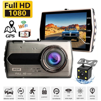 Dash Cam WiFi GPS Car DVR 1080P Full HD Drive Video Recorder Front Rear View Car Reversing Camera Auto Black Box Car Accessories