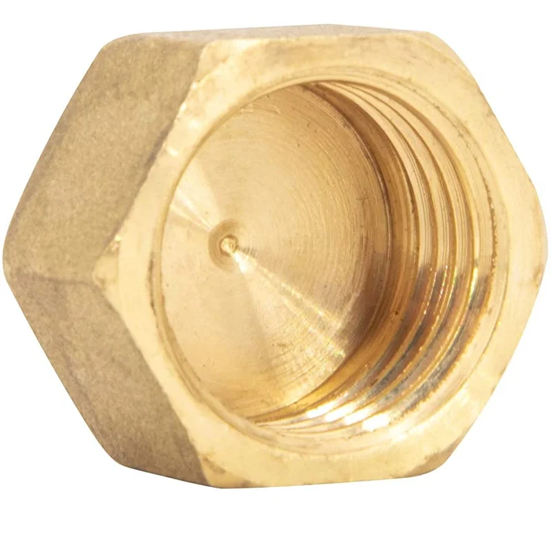 1/4 SAE air conditioning female brass cap