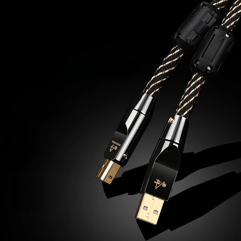 Kabel HIFI USB OTG Kabel USB typu A do B Kabel USB 6N OFC typu C do typu B Dekoder karty dźwiękowej DAC Kabel USB A-B Shield — zdjęcie produktu 7