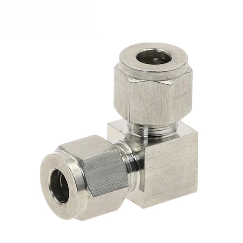 Złącze kompresora ze stali nierdzewnej 304 z podwójną tulejką 6mm 8mm 10mm 12mm 1/4 "1/2" łącznik rurowy złączka kompresyjna powietrza — zdjęcie 2