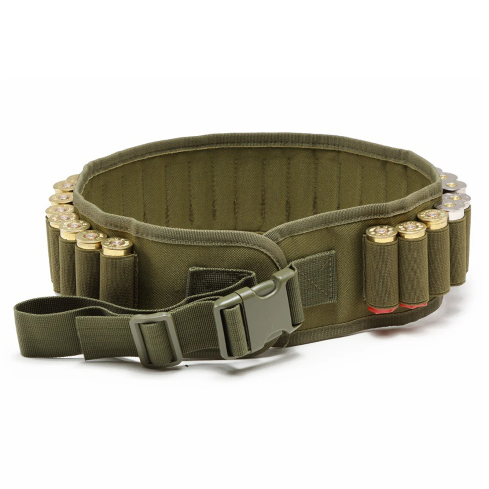 Shotgun Shell Bandolier Belt, Tactical Cartridge Shoulder Belt 30Rounds 12GA for Hunting Shooting