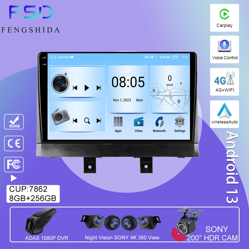 

Android Auto For Changan Alsvin 3 2018 - 2023 Car Stereo CPU Radio Multimedia Player Navigation Carplay DSP HDR Cam Dash BT WIFi