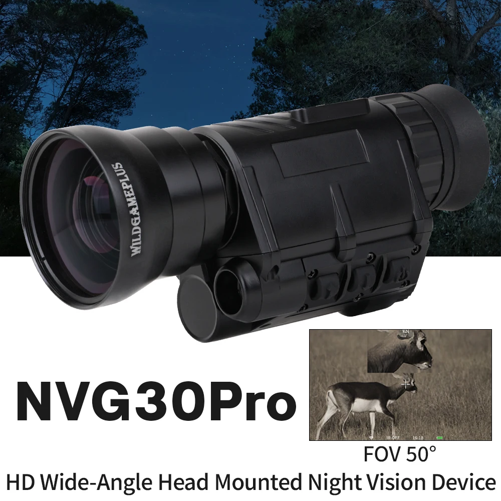 NVG50 NVG30 night vision monocular goggles wide view 50° gen3 helmet night vision telescope IR 940nm wifi digital trail camera