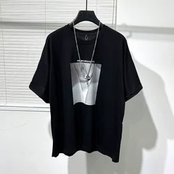 Owen Seak Men Casual T Shirt 100% Cotton Gothic Men's Clothing Hip Hop Tops Tees Summer Women Solid OverSized T Shirt